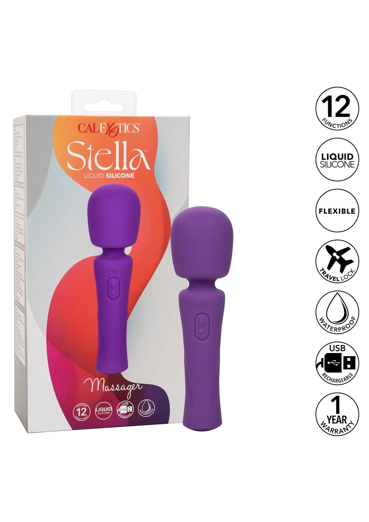 Bestel: Stella Liquid Silicone Massager by CalExotics - bij Happytoys: de erotische sex webshop | liever Happy dan Easy ⭐⭐⭐⭐⭐