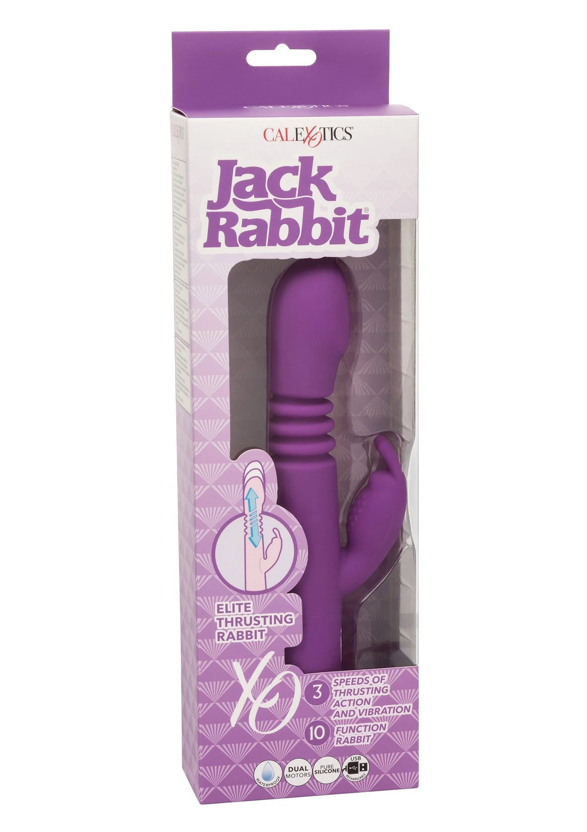 Bestel: Jack Rabbit Elite Thrusting Rabbit vibrator by CalExotics - bij Happytoys: de erotische sex webshop | liever Happy dan Easy ⭐⭐⭐⭐⭐
