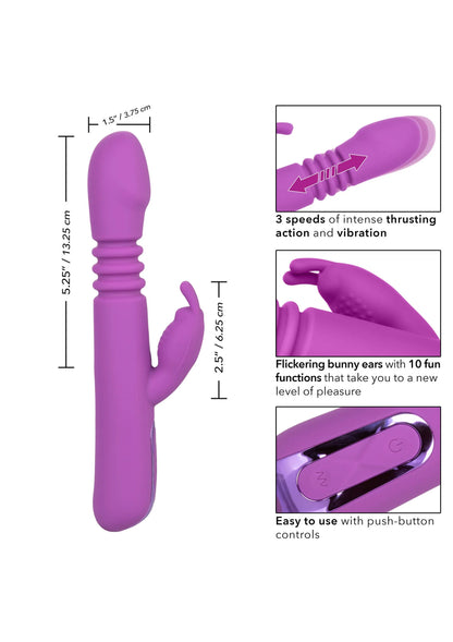 Bestel: Jack Rabbit Elite Thrusting Rabbit vibrator by CalExotics - bij Happytoys: de erotische sex webshop | liever Happy dan Easy ⭐⭐⭐⭐⭐