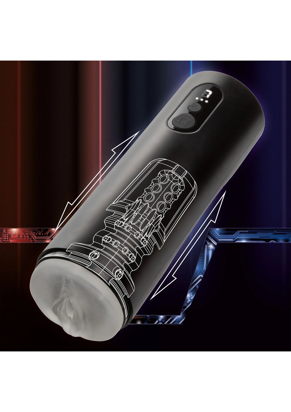 Bestel: Bionic Thrusting Masturbator by CalExotics - bij Happytoys: de erotische sex webshop | liever Happy dan Easy ⭐⭐⭐⭐⭐