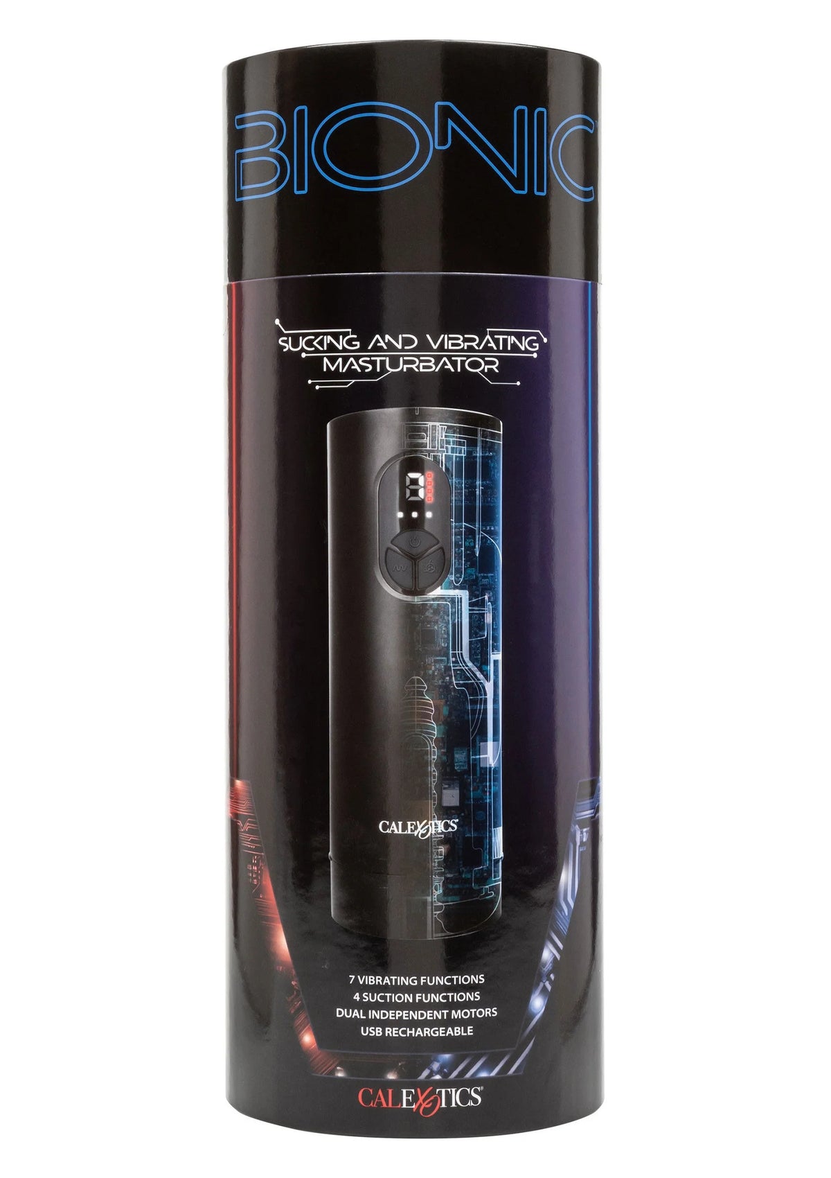 Bestel: Bionic Sucking and Vibrating Masturbator by CalExotics - bij Happytoys: de erotische sex webshop | liever Happy dan Easy ⭐⭐⭐⭐⭐