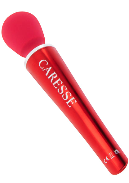 Bestel: Compact Wand Massager Red by Caresse - bij Happytoys: de erotische sex webshop | liever Happy dan Easy ⭐⭐⭐⭐⭐