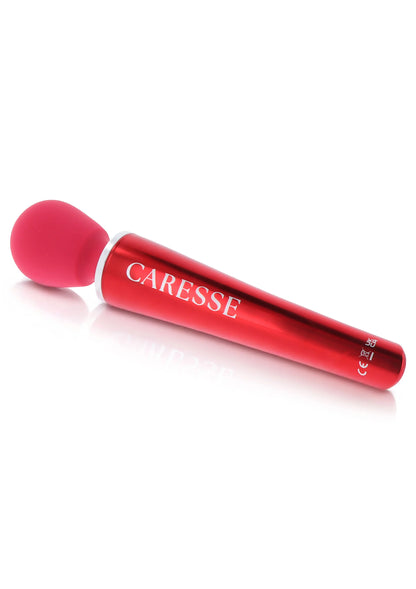 Bestel: Compact Wand Massager Red by Caresse - bij Happytoys: de erotische sex webshop | liever Happy dan Easy ⭐⭐⭐⭐⭐
