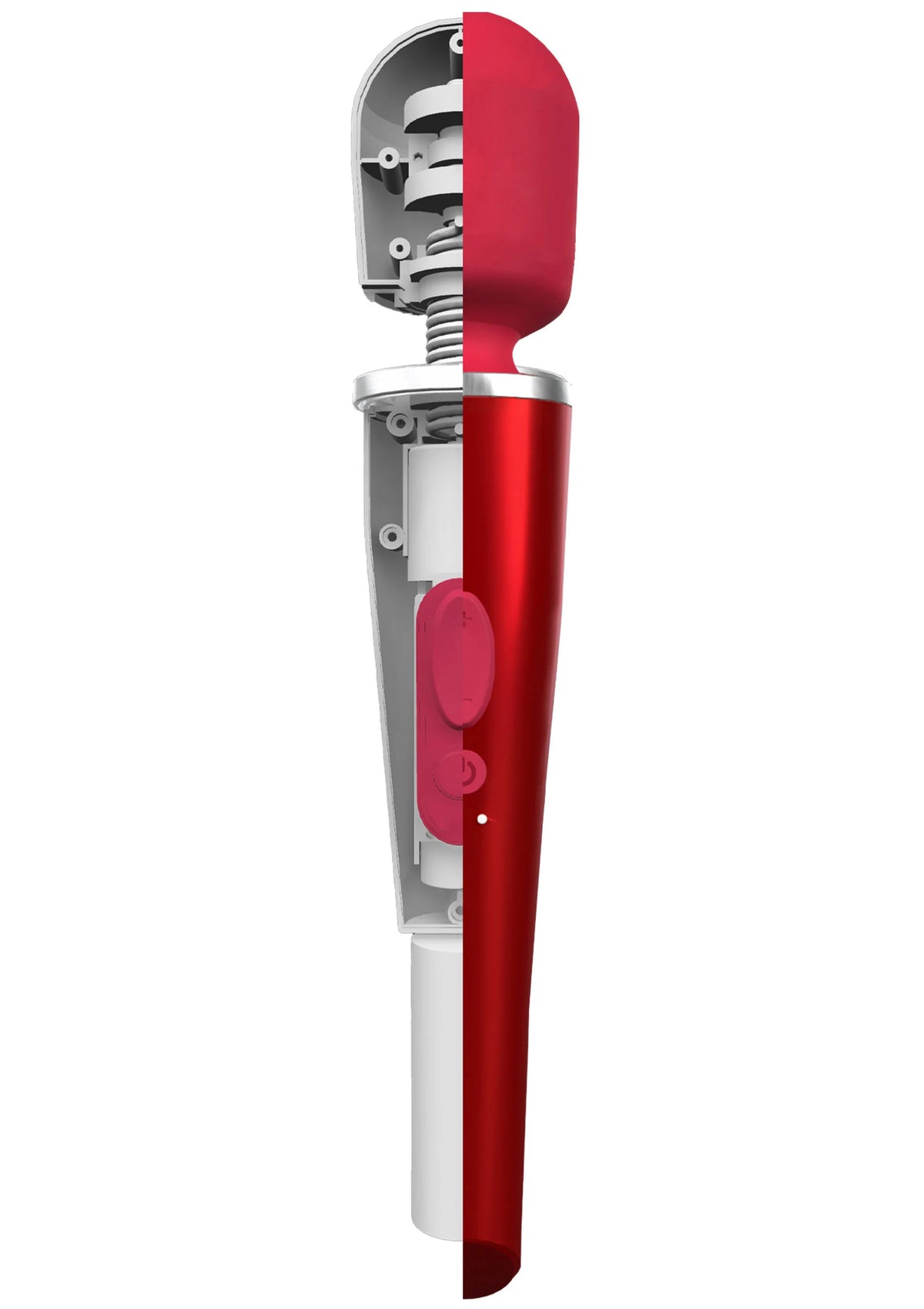 Bestel: Pro Wand Massager Red by Caresse - bij Happytoys: de erotische sex webshop | liever Happy dan Easy ⭐⭐⭐⭐⭐