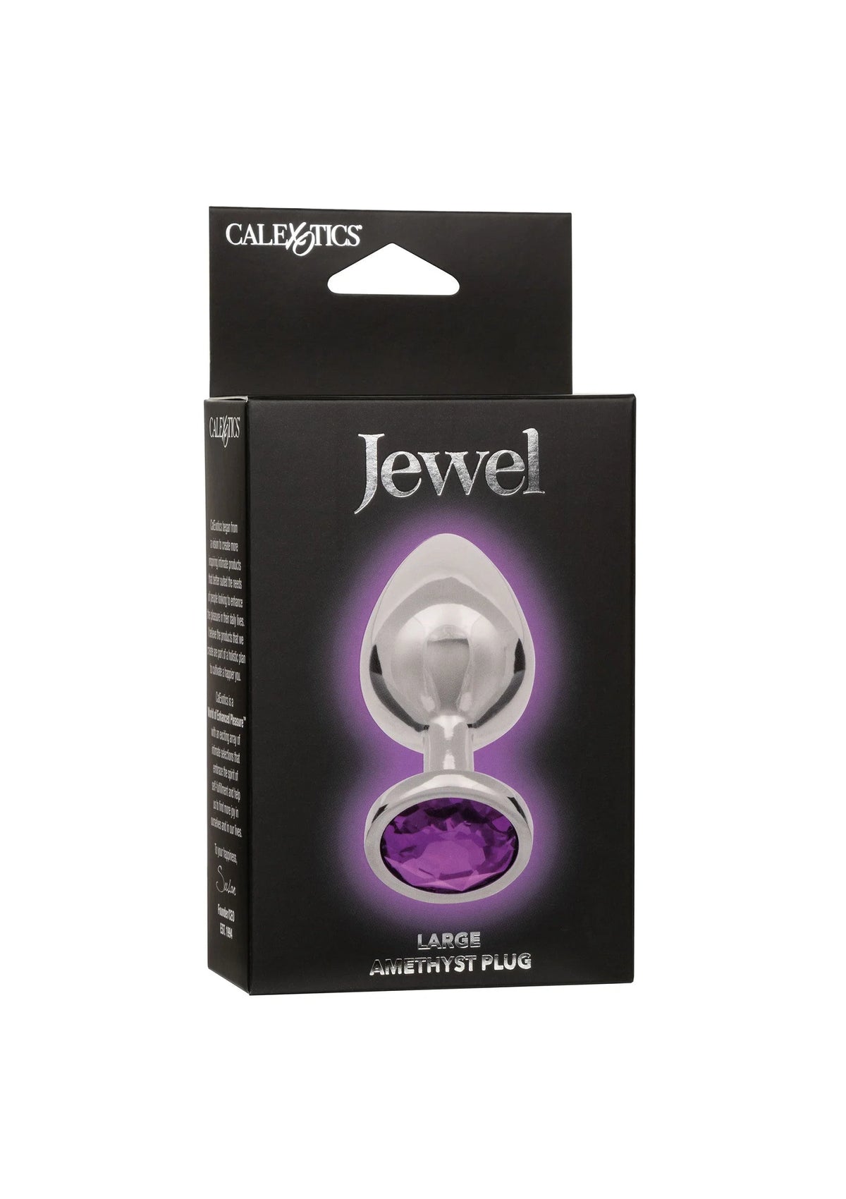 Bestel: Jewel Large Amethyst Plug by CalExotics - bij Happytoys: de erotische sex webshop | liever Happy dan Easy ⭐⭐⭐⭐⭐