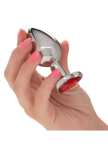 Bestel: Jewel Large Ruby Heart Plug butplug by CalExotics - bij Happytoys: de erotische sex webshop | liever Happy dan Easy ⭐⭐⭐⭐⭐