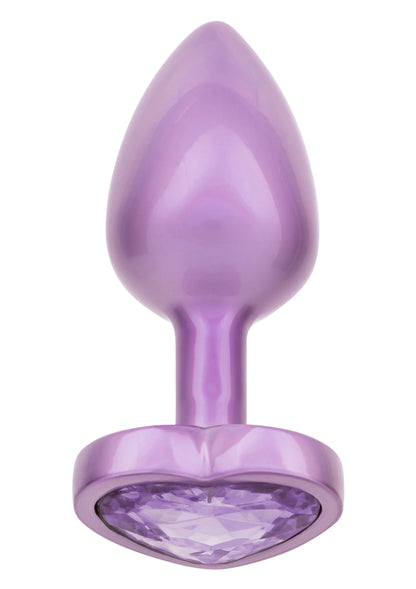 Bestel: Diamond Heart Plug Small by CalExotics - bij Happytoys: de erotische sex webshop | liever Happy dan Easy ⭐⭐⭐⭐⭐ - Paars - 16516 - PURPLE