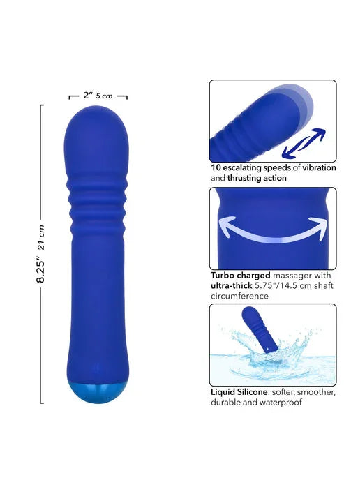 Thicc Chubby Thrusting Wand by CalExotics - Happytoys Sexshop: online sex shop for Feeling Happy & Easy 😊 - Discreet geleverd