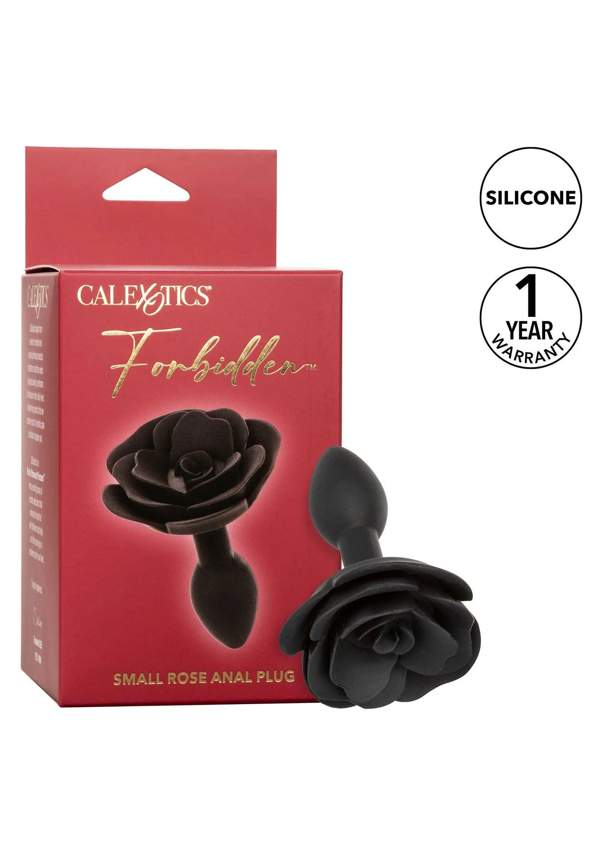 Bestel: Forbidden Small Rose Anal Plug by CalExotics - bij Happytoys: de erotische sex webshop | liever Happy dan Easy ⭐⭐⭐⭐⭐