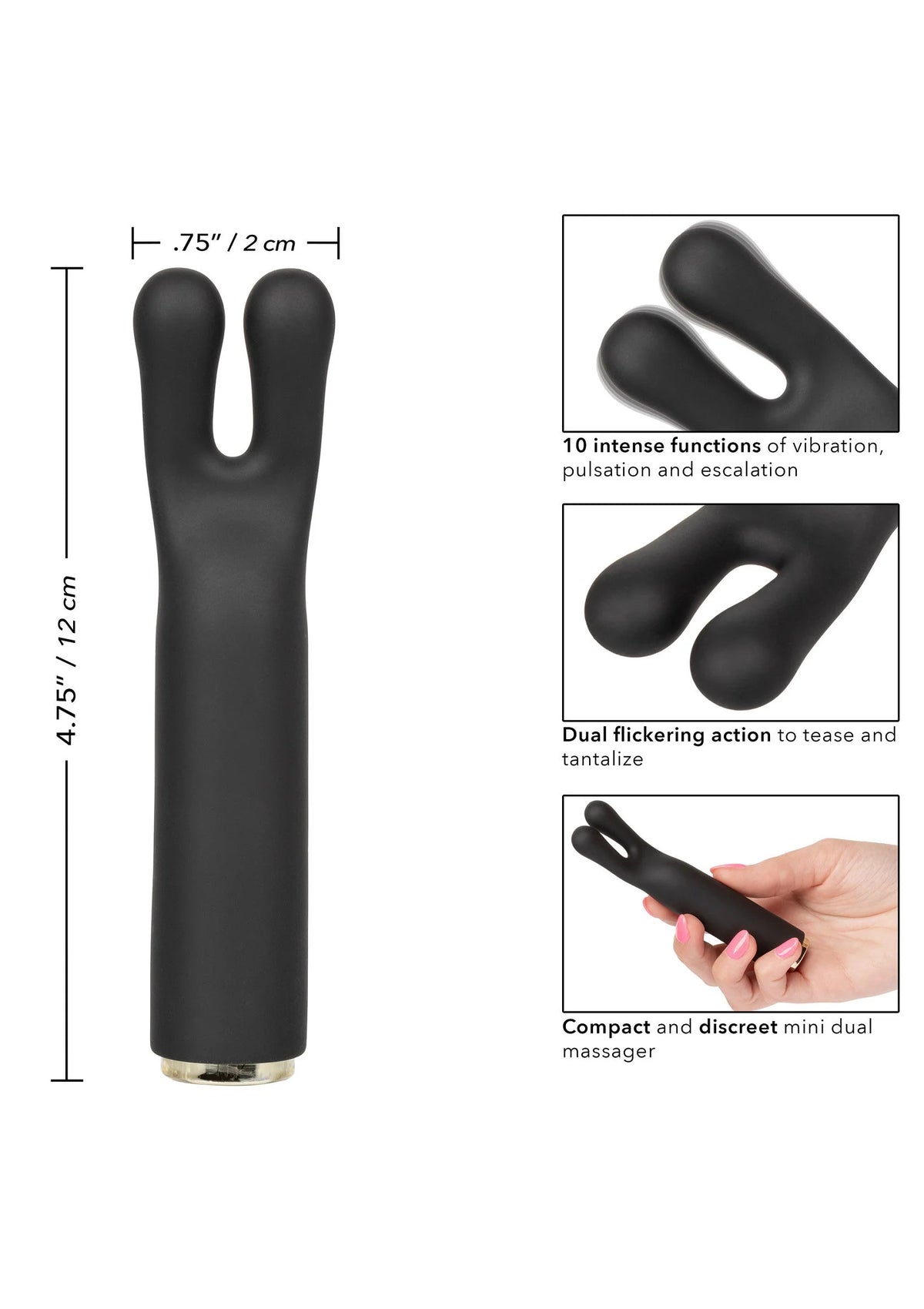 Bestel: Raven Charmer Massager by CalExotics - bij Happytoys: de erotische sex webshop | liever Happy dan Easy ⭐⭐⭐⭐⭐