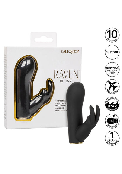 Bestel: Raven Bunny vibrator by CalExotics Raven - bij Happytoys: de erotische sex webshop | liever Happy dan Easy ⭐⭐⭐⭐⭐