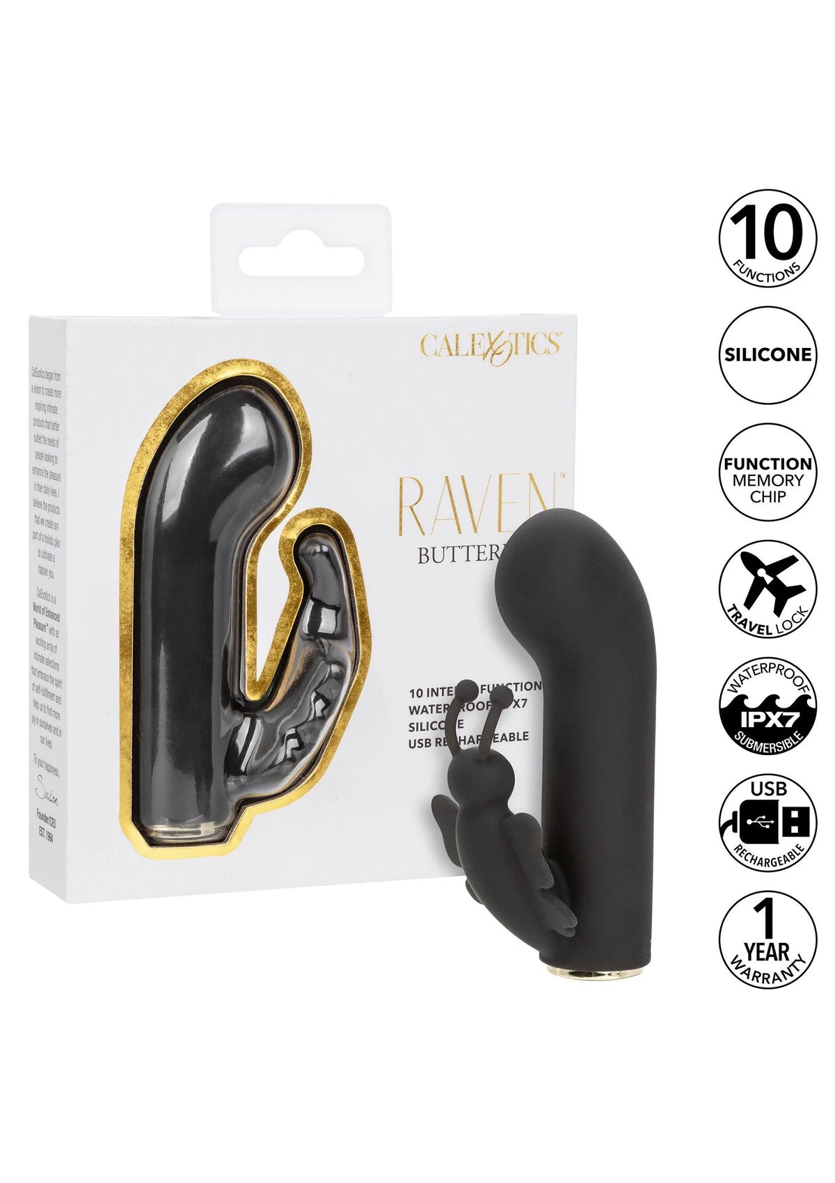 Bestel: Raven Butterfly vibrator by CalExotics - bij Happytoys: de erotische sex webshop | liever Happy dan Easy ⭐⭐⭐⭐⭐