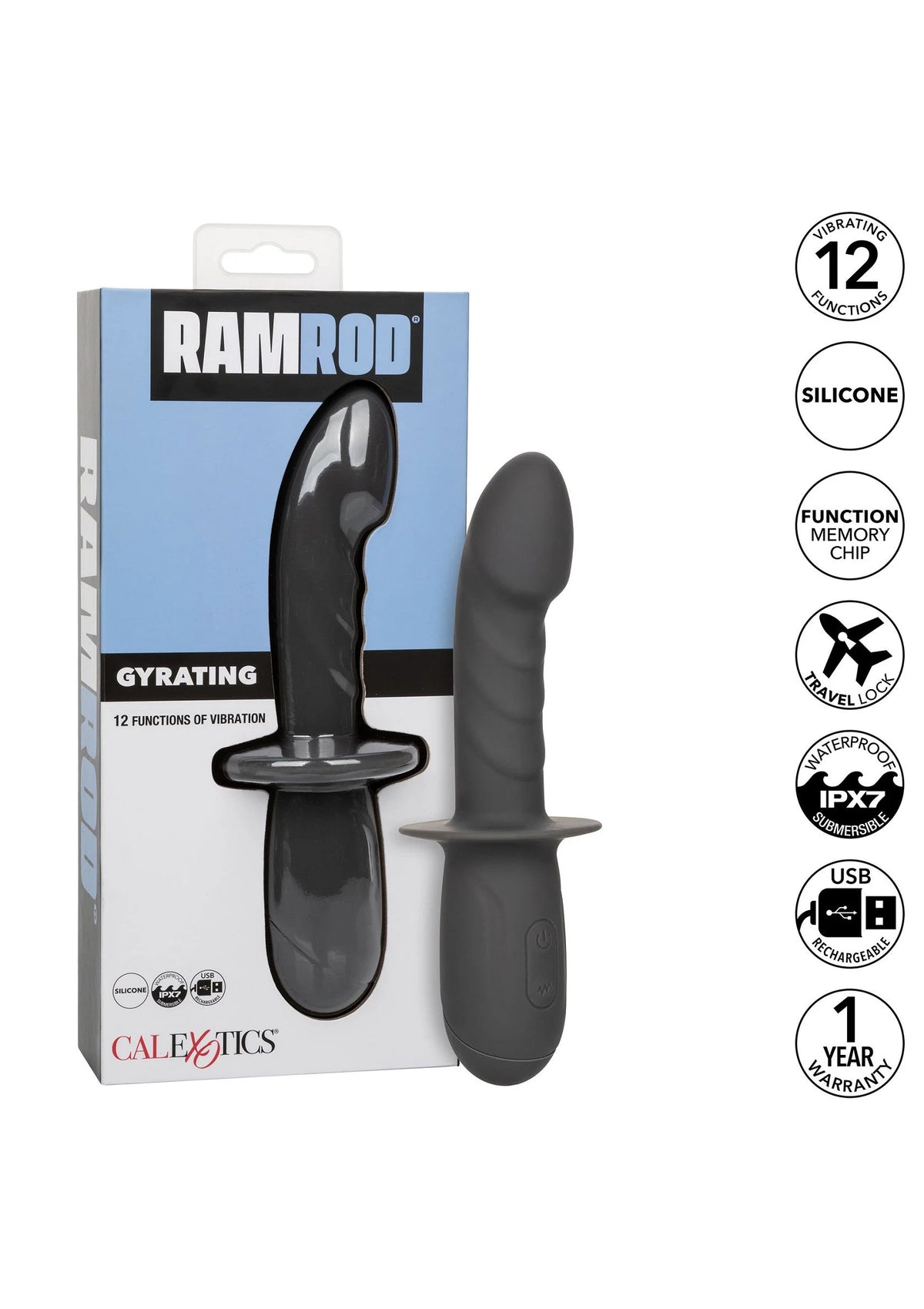 Bestel: Ramrod Gyrating by CalExotics - bij Happytoys: de erotische sex webshop | liever Happy dan Easy ⭐⭐⭐⭐⭐