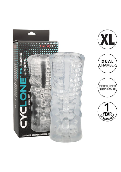 Bestel: Cyclone Dual Chamber Stroker XL by Calexotics - bij Happytoys: de erotische sex webshop | liever Happy dan Easy ⭐⭐⭐⭐⭐