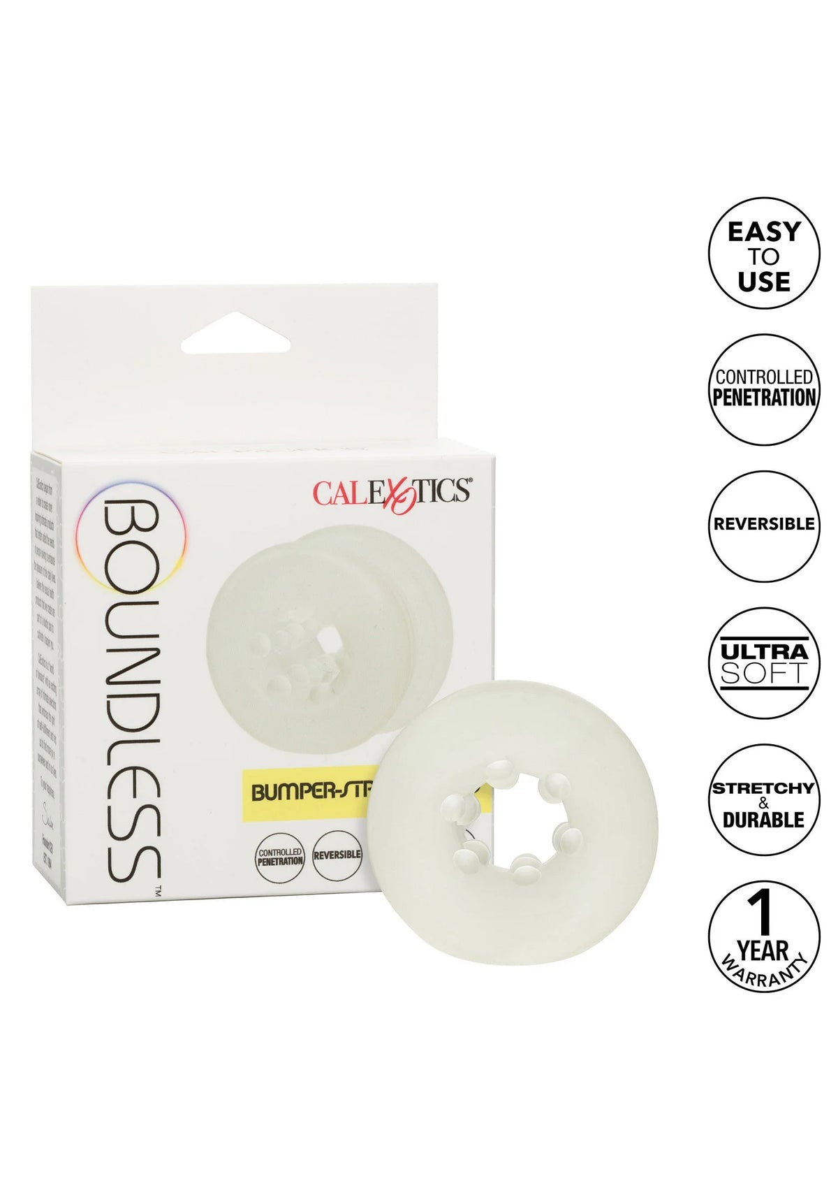 Bestel: Boundless Bumper - Stroker Ring by CalExotics - bij Happytoys: de erotische sex webshop | liever Happy dan Easy ⭐⭐⭐⭐⭐