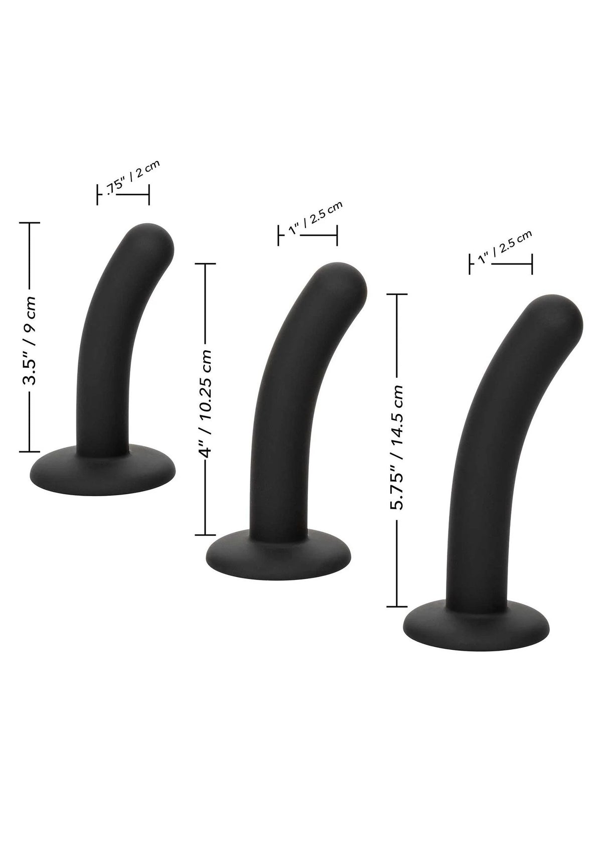 Bestel: Boundless Silicone Curve Pegging Kit by CalExotics - bij Happytoys: de erotische sex webshop | liever Happy dan Easy ⭐⭐⭐⭐⭐