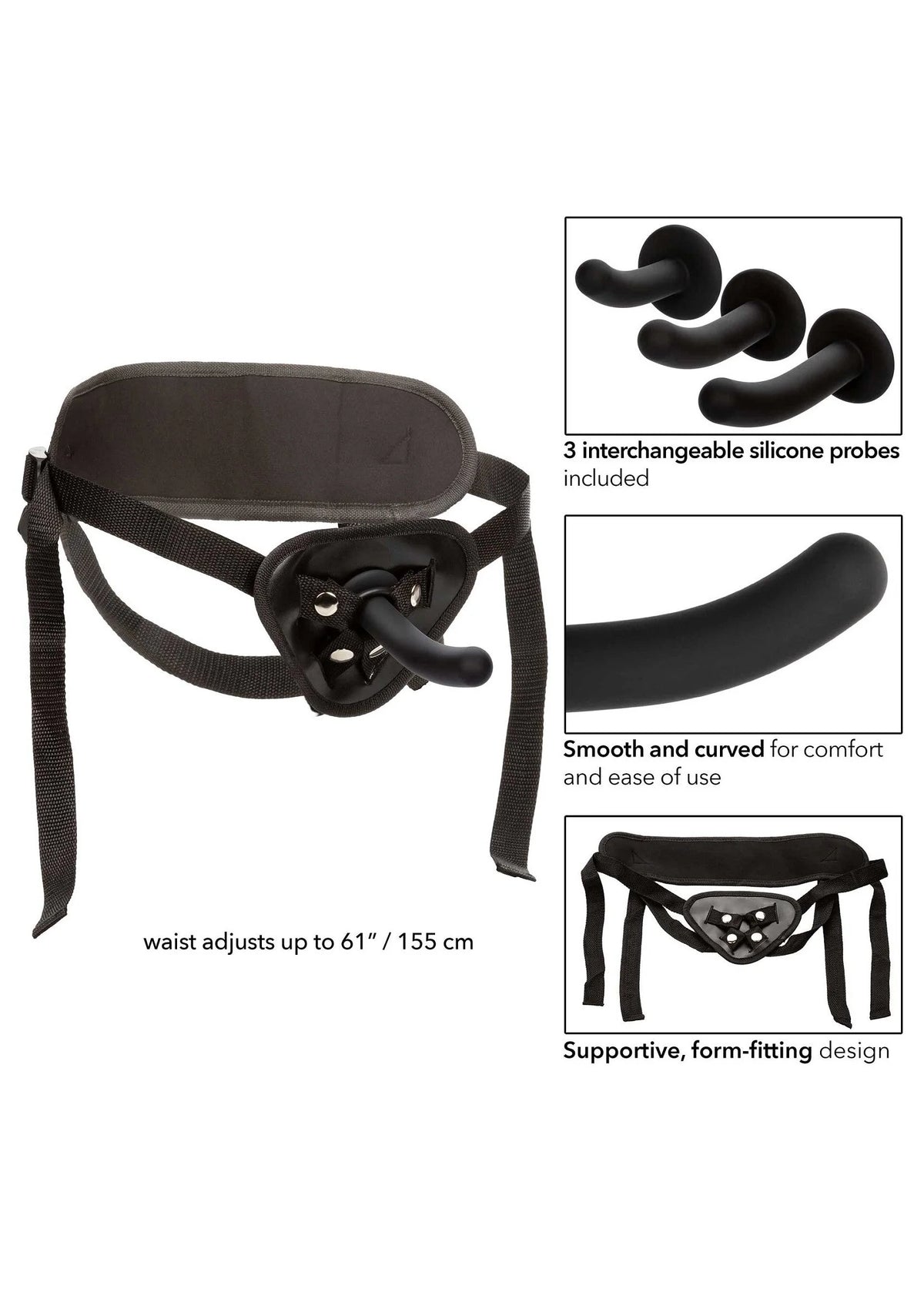 Bestel: Boundless Silicone Curve Pegging Kit by CalExotics - bij Happytoys: de erotische sex webshop | liever Happy dan Easy ⭐⭐⭐⭐⭐
