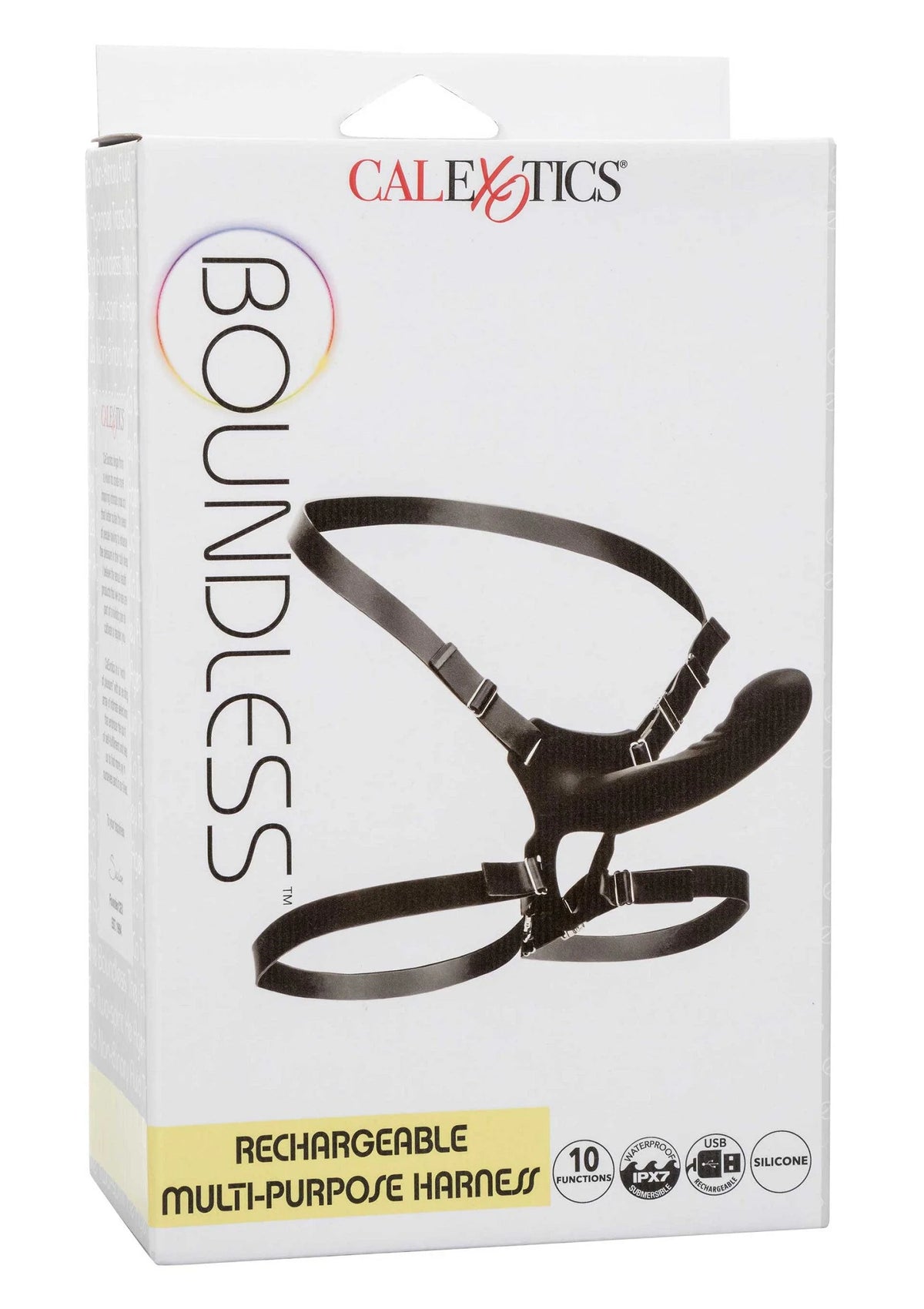 Bestel: Boundless Rechargeable Multi - Purpose Harness by CalExotics - bij Happytoys: de erotische sex webshop | liever Happy dan Easy ⭐⭐⭐⭐⭐