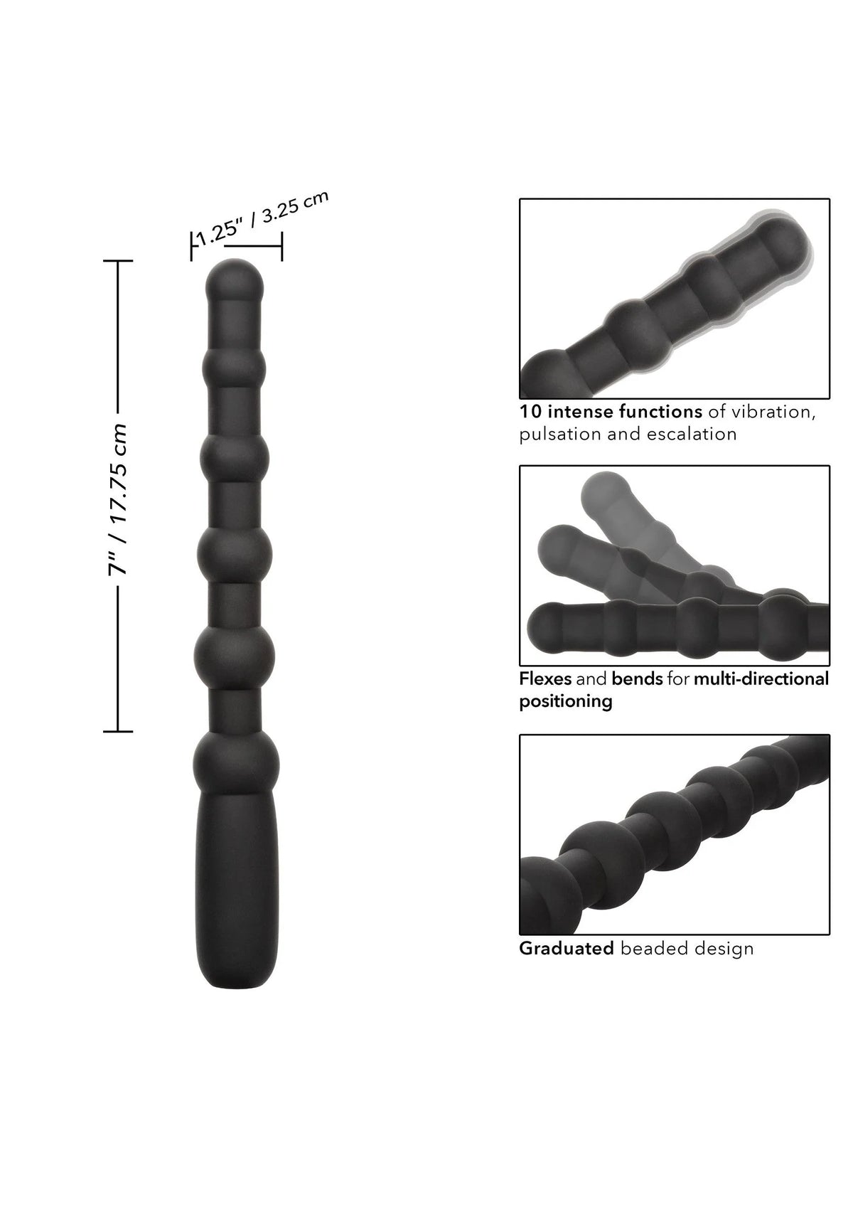 Bestel: Rechargeable X - 10 Beads by CalExotics - bij Happytoys: de erotische sex webshop | liever Happy dan Easy ⭐⭐⭐⭐⭐