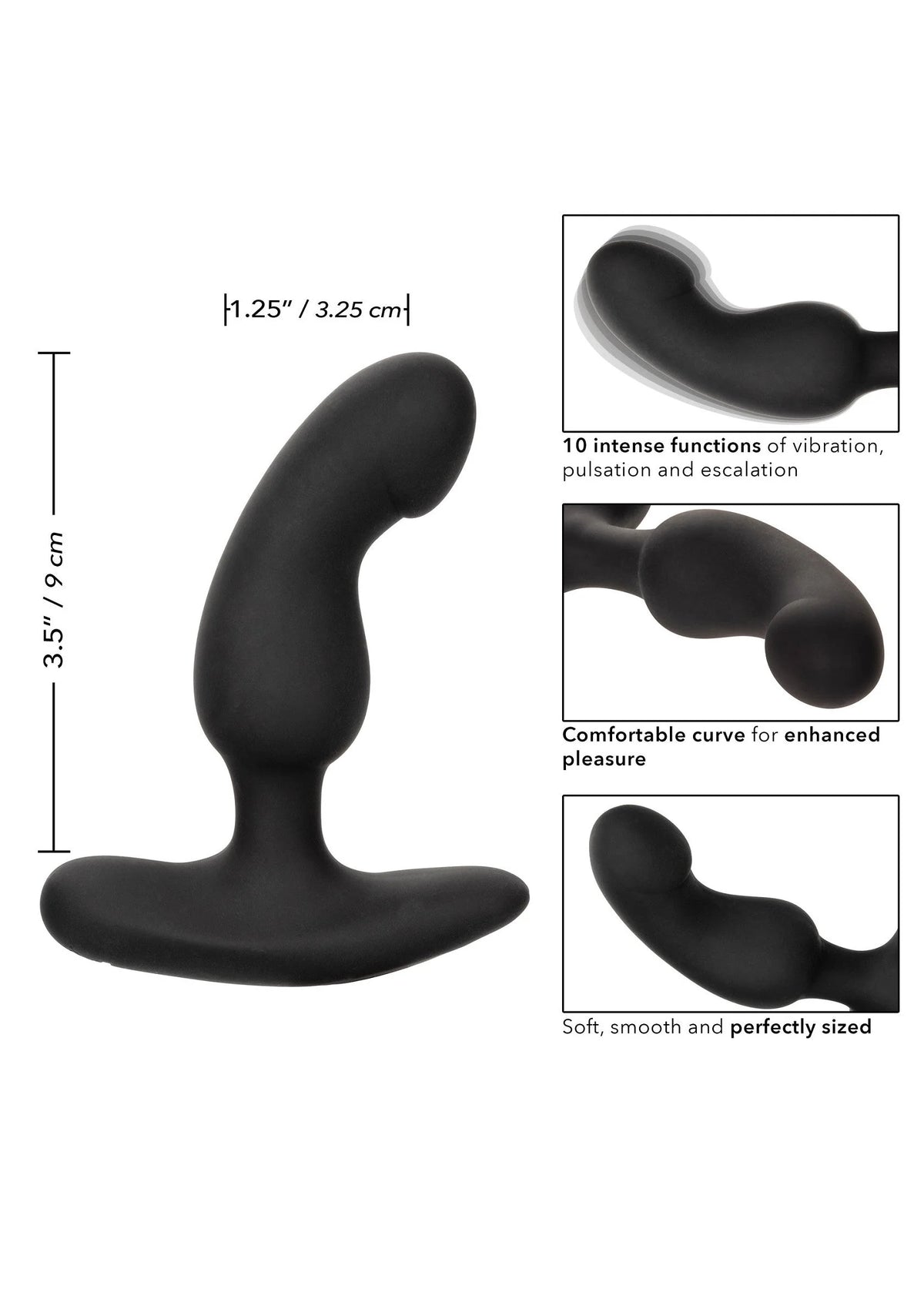 Bestel: Rechargeable Curved Probe by CalExotics - bij Happytoys: de erotische sex webshop | liever Happy dan Easy ⭐⭐⭐⭐⭐