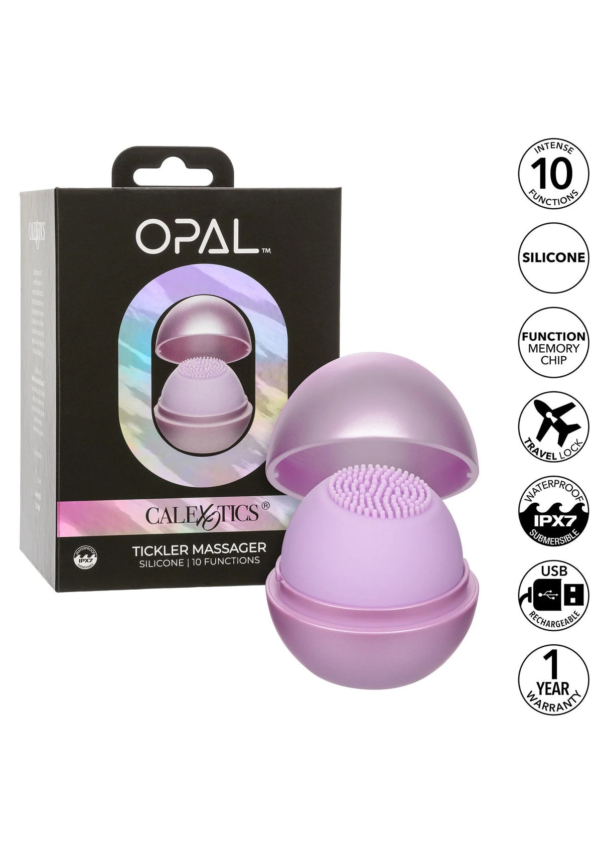 Bestel: Opal Tickler Massager by CalExotics - bij Happytoys: de erotische sex webshop | liever Happy dan Easy ⭐⭐⭐⭐⭐