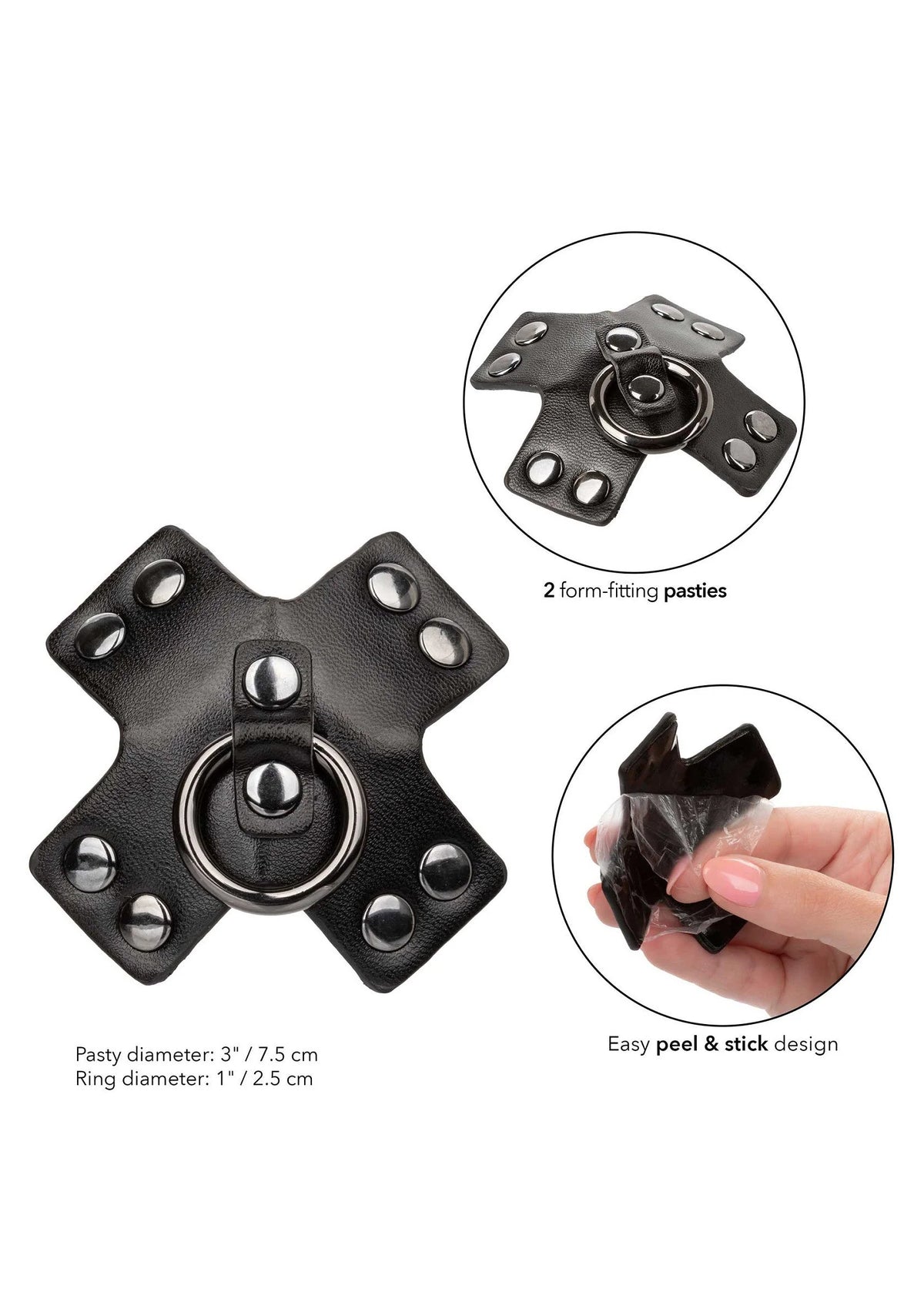 Bestel: Euphoria Collection O - Ring Pasties by CalExotics - bij Happytoys: de erotische sex webshop | liever Happy dan Easy ⭐⭐⭐⭐⭐