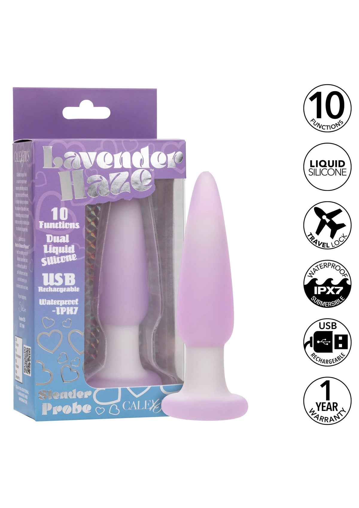 Bestel: Lavender Haze Slender Probe bty Calexotics - bij Happytoys: de erotische sex webshop | liever Happy dan Easy ⭐⭐⭐⭐⭐