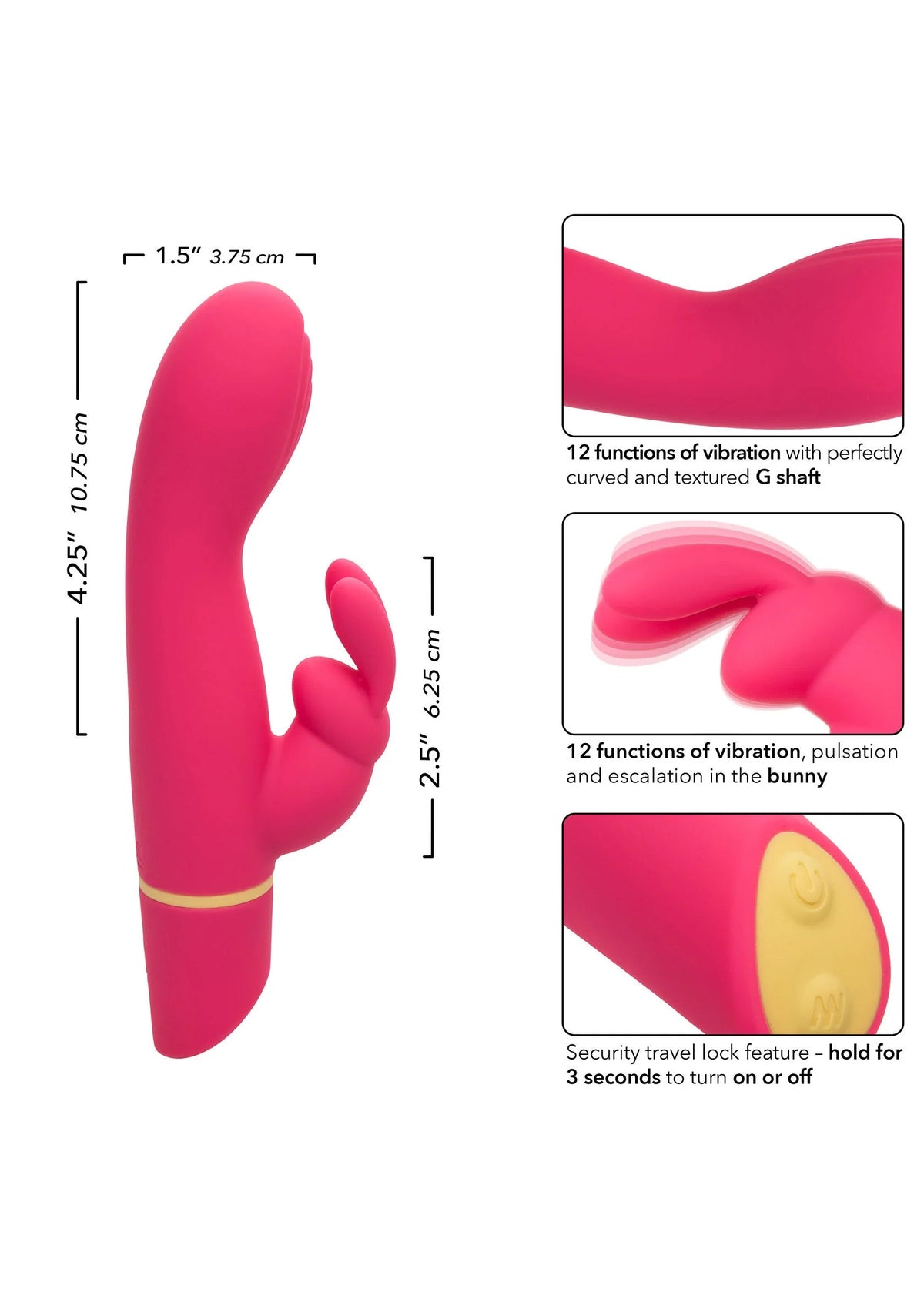 Bestel: Love Bunny Vibrating 'G” Bunny by CalExotics - bij Happytoys: de erotische sex webshop | liever Happy dan Easy ⭐⭐⭐⭐⭐