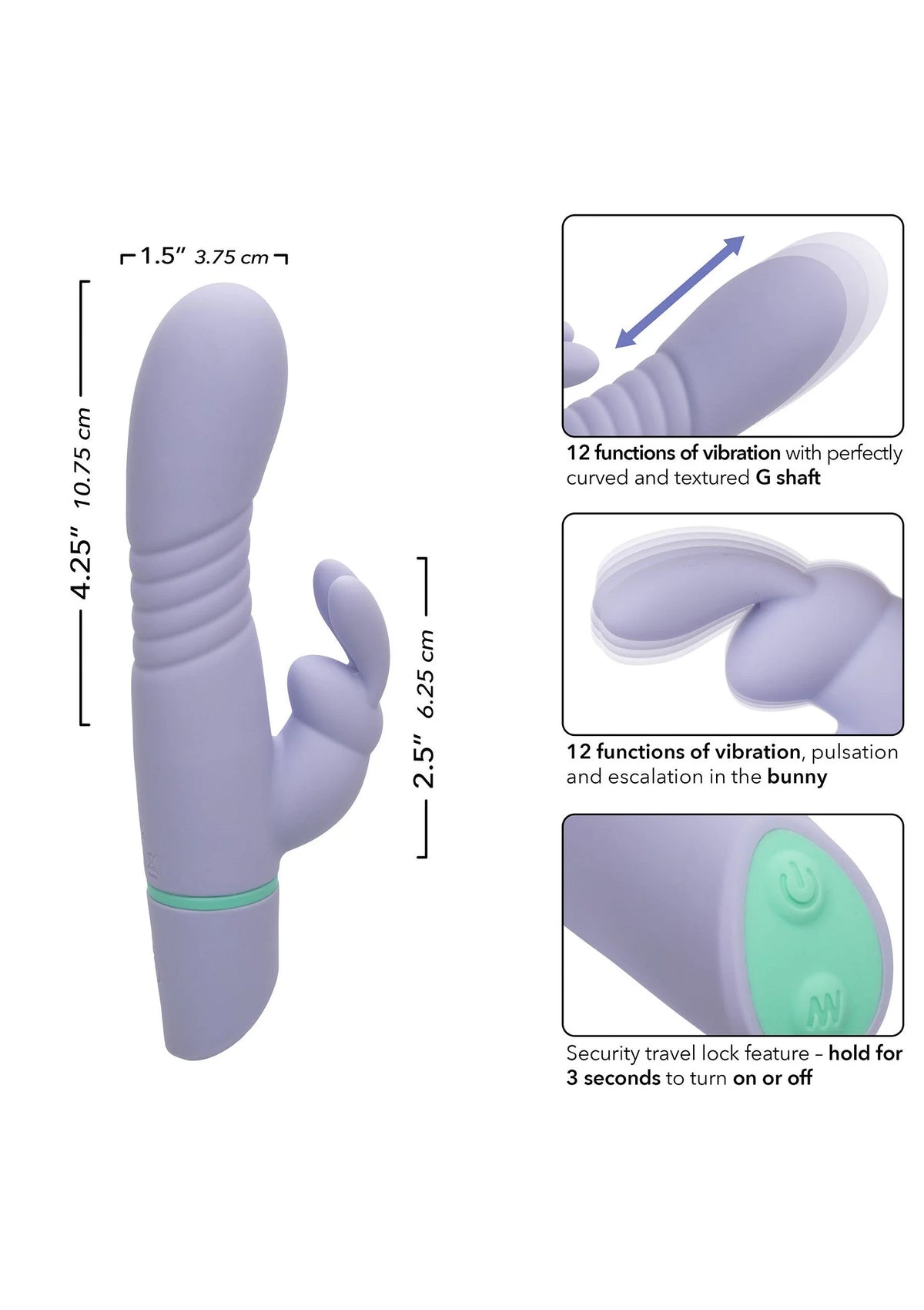 Bestel: Love Bunny Thrusting Bunny by CalExotics - bij Happytoys: de erotische sex webshop | liever Happy dan Easy ⭐⭐⭐⭐⭐