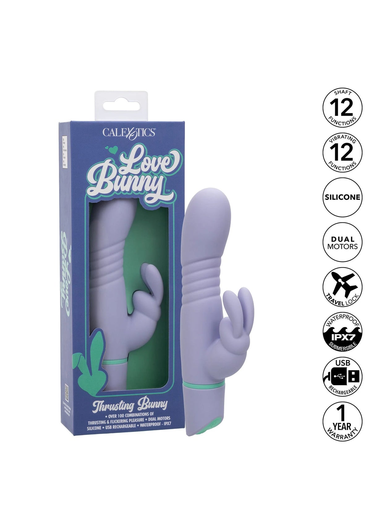 Bestel: Love Bunny Thrusting Bunny by CalExotics - bij Happytoys: de erotische sex webshop | liever Happy dan Easy ⭐⭐⭐⭐⭐