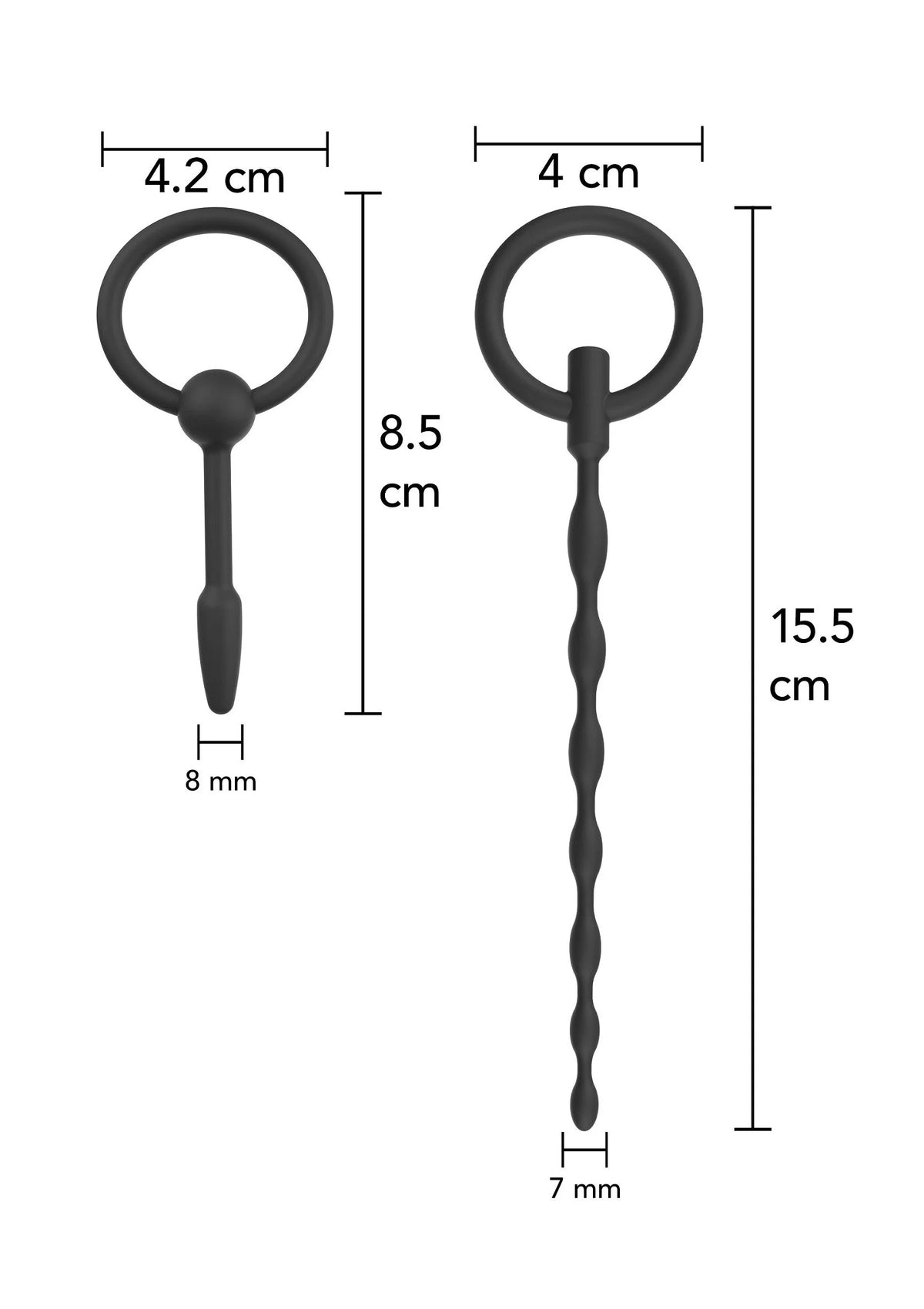 Bestel: Extreme Penis Plug Set Small 2 pcs by Hidden Desire - bij Happytoys: de erotische sex webshop | liever Happy dan Easy ⭐⭐⭐⭐⭐