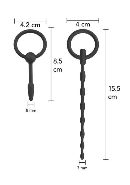 Bestel: Extreme Penis Plug Set Small 2 pcs by Hidden Desire - bij Happytoys: de erotische sex webshop | liever Happy dan Easy ⭐⭐⭐⭐⭐