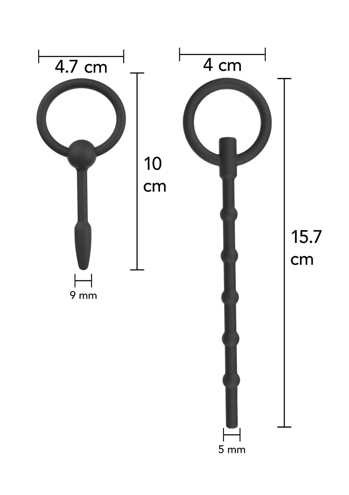 Bestel: Extreme Penis Plug Set Large 2 pcs by Hidden Desire - bij Happytoys: de erotische sex webshop | liever Happy dan Easy ⭐⭐⭐⭐⭐