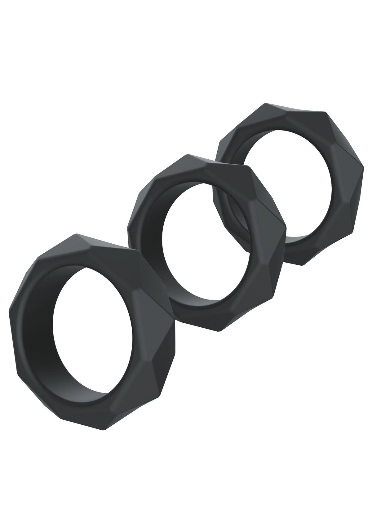 Bestel: Extreme Heavy C - Ring Set by Hidden Desire - bij Happytoys: de erotische sex webshop | liever Happy dan Easy ⭐⭐⭐⭐⭐ - Default Title - 16815 - BLACK