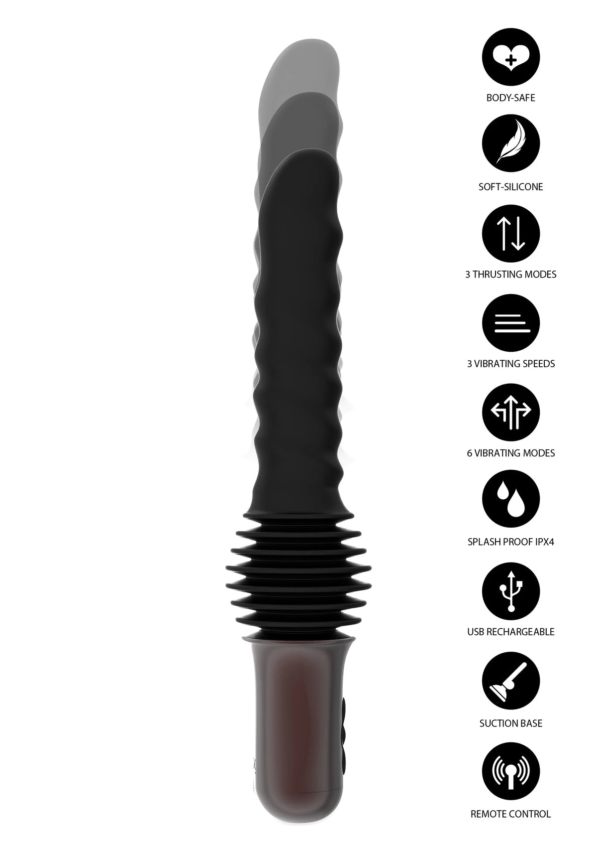 Bestel: Anal Power Thrusting Vibrator by Hidden Desire - bij Happytoys: de erotische sex webshop | liever Happy dan Easy ⭐⭐⭐⭐⭐