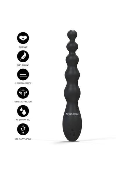 Bestel: Extreme Beaded Anal Power Vibrator by Hidden Desire - bij Happytoys: de erotische sex webshop | liever Happy dan Easy ⭐⭐⭐⭐⭐
