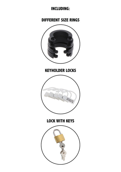 Bestel: Chastity Cock Cage Silicone Large by Hidden Desire Extreme - bij Happytoys: de erotische sex webshop | liever Happy dan Easy ⭐⭐⭐⭐⭐