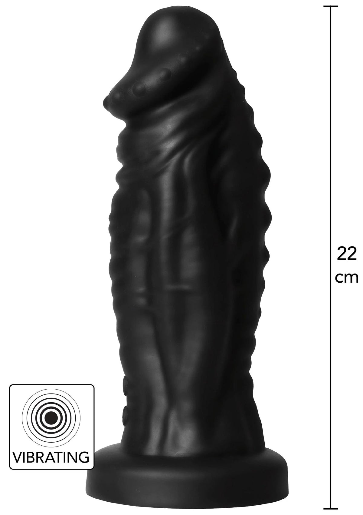 Bestel: Extreme Vibrating Devil Monster Dildo by Hidden Desire - bij Happytoys: de erotische sex webshop | liever Happy dan Easy ⭐⭐⭐⭐⭐ - Default Title - 16840 - BLACK