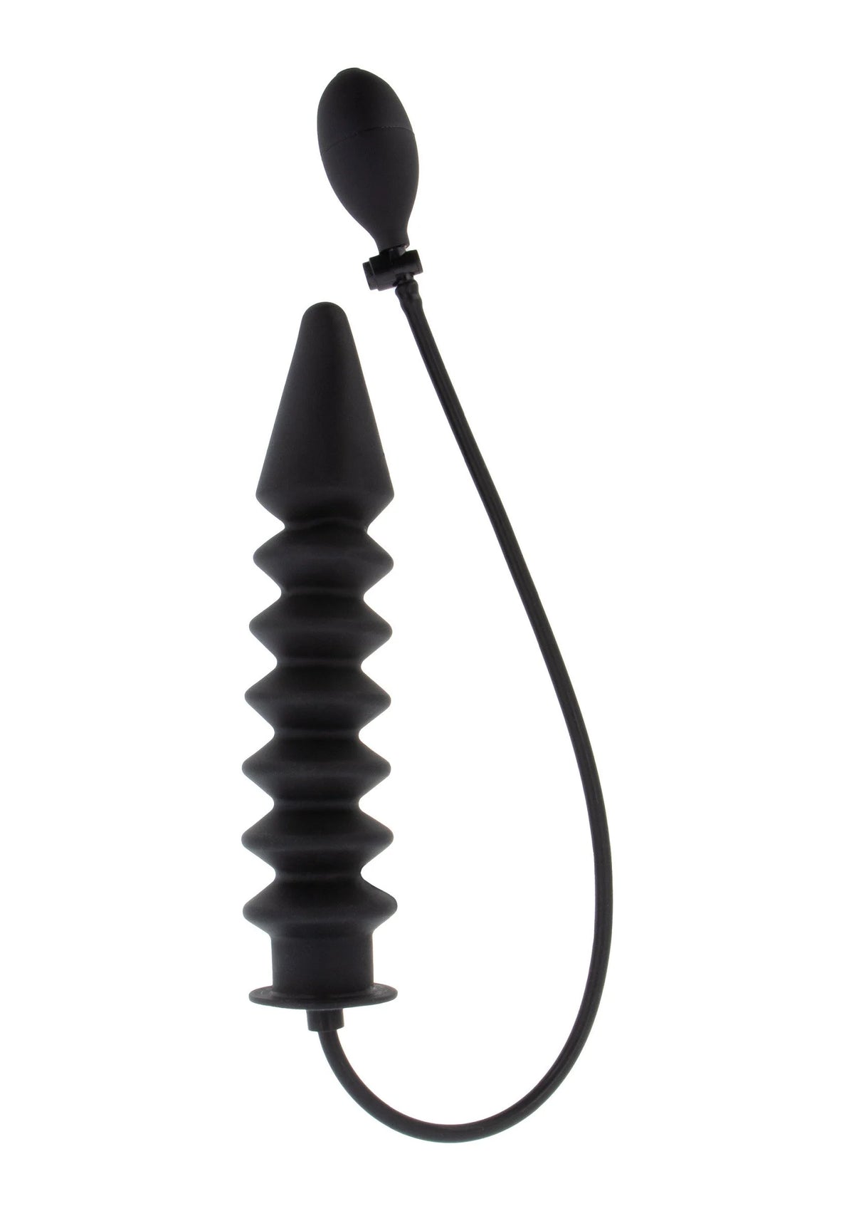 Bestel: Inflatable Ribbed Plug Expert Buttplug by Hidden Desire Extreme - bij Happytoys: de erotische sex webshop | liever Happy dan Easy ⭐⭐⭐⭐⭐ - Default Title - 16857 - BLACK