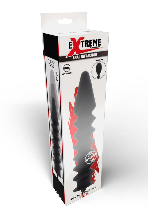 Bestel: Inflatable Ribbed Plug Expert Buttplug by Hidden Desire Extreme - bij Happytoys: de erotische sex webshop | liever Happy dan Easy ⭐⭐⭐⭐⭐
