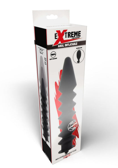 Bestel: Inflatable Ribbed Plug Expert Buttplug by Hidden Desire Extreme - bij Happytoys: de erotische sex webshop | liever Happy dan Easy ⭐⭐⭐⭐⭐