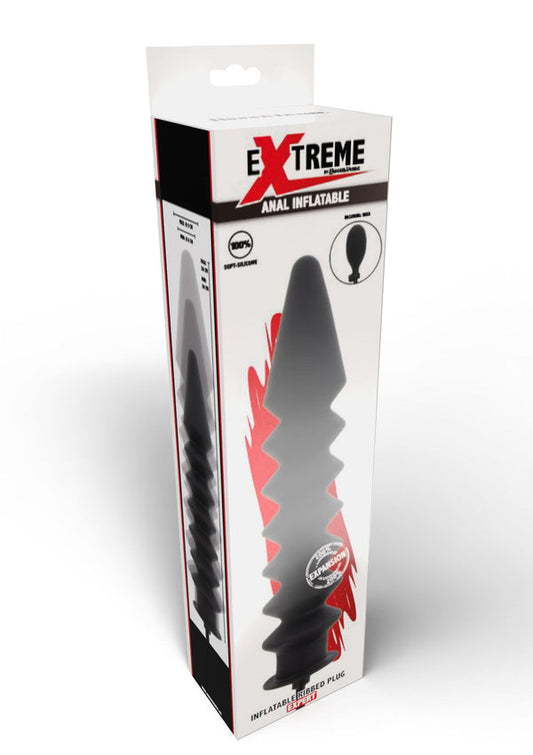 Bestel: Inflatable Ribbed Plug Expert Buttplug by Hidden Desire Extreme - bij Happytoys: de erotische sex webshop | liever Happy dan Easy ⭐⭐⭐⭐⭐