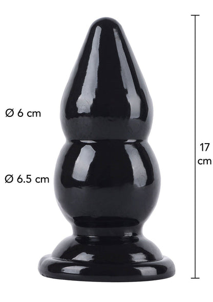 Bestel: Buttplug Balls Large 17 cm by Hidden Desire Extreme - bij Happytoys: de erotische sex webshop | liever Happy dan Easy ⭐⭐⭐⭐⭐ - Default Title - 16869 - BLACK
