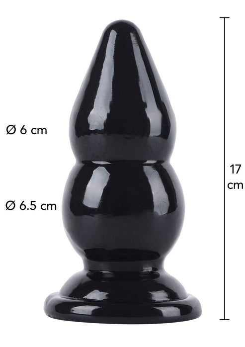 Bestel: Buttplug Balls Large 17 cm by Hidden Desire Extreme - bij Happytoys: de erotische sex webshop | liever Happy dan Easy ⭐⭐⭐⭐⭐ - Default Title - 16869 - BLACK