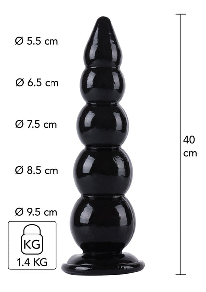 Bestel: Buttplug Balls 40 cm by Hidden Desire - bij Happytoys: de erotische sex webshop | liever Happy dan Easy ⭐⭐⭐⭐⭐ - Default Title - 16873 - BLACK