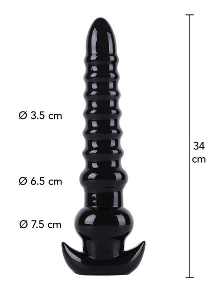 Bestel: Anal Drill 34 cm by Hidden Desire - bij Happytoys: de erotische sex webshop | liever Happy dan Easy ⭐⭐⭐⭐⭐ - Default Title - 16876 - BLACK