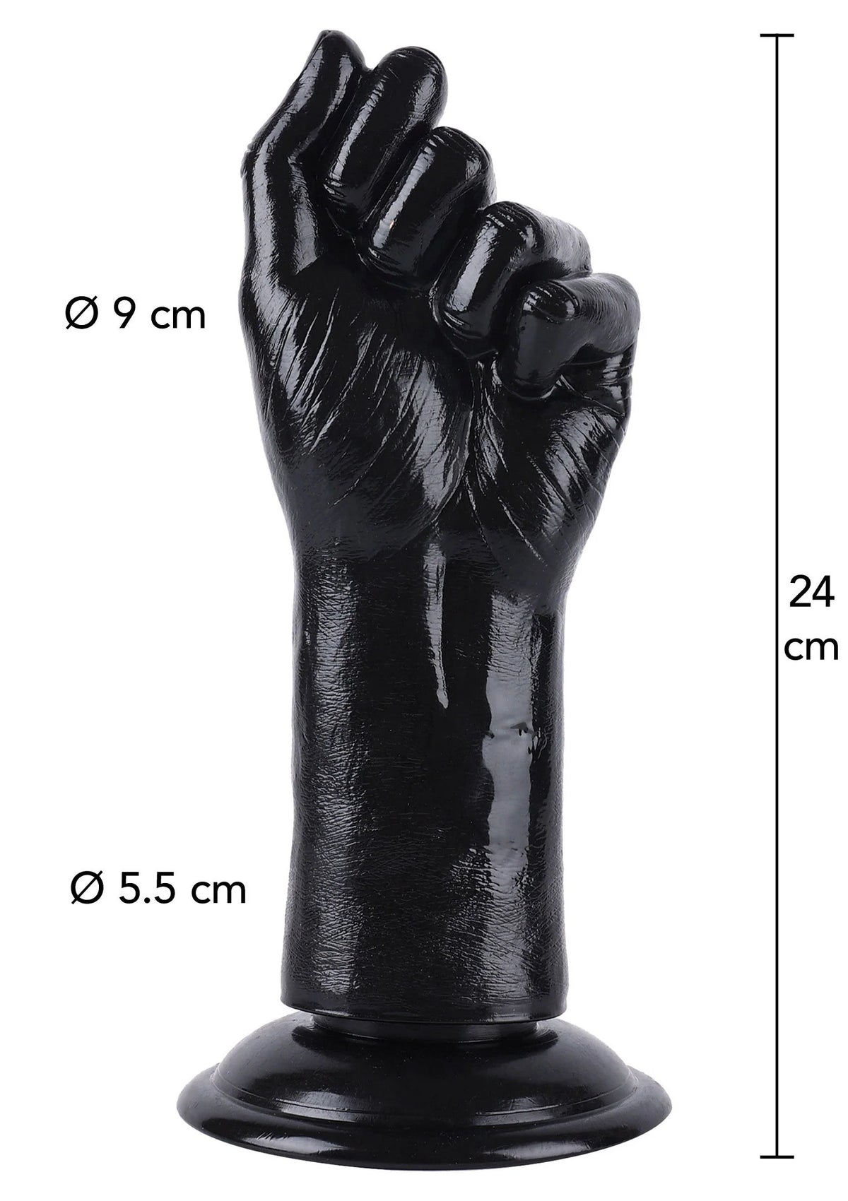 Bestel: Fist Fucker 24 cm by Hidden Desire - bij Happytoys: de erotische sex webshop | liever Happy dan Easy ⭐⭐⭐⭐⭐ - Default Title - 16887 - BLACK
