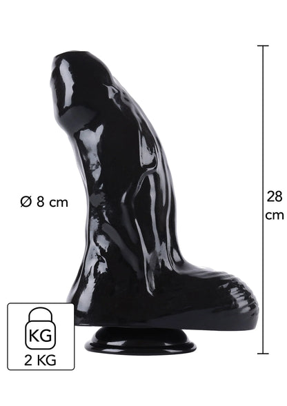 Bestel: Dong Xtra Thick 28 cm by Hidden Desire Extreme - bij Happytoys: de erotische sex webshop | liever Happy dan Easy ⭐⭐⭐⭐⭐ - Default Title - 16889 - BLACK