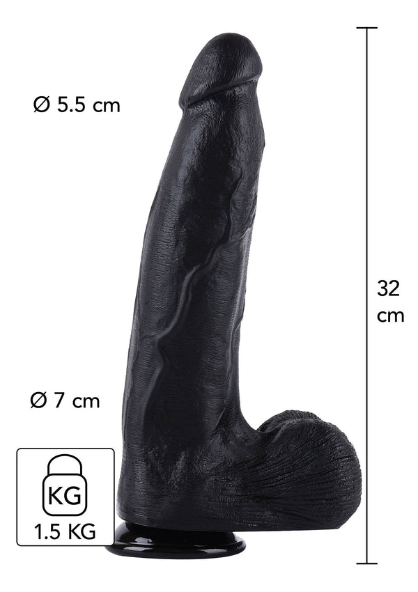Bestel: Dildo 32 cm black by Hidden Desire Extreme - bij Happytoys: de erotische sex webshop | liever Happy dan Easy ⭐⭐⭐⭐⭐ - Default Title - 16890 - BLACK