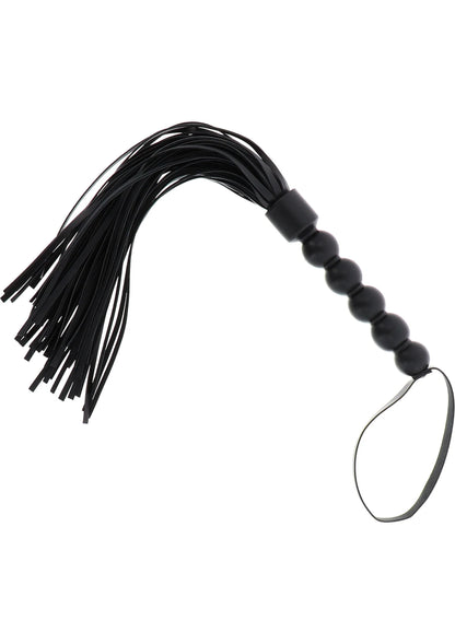 Bestel: Short Beaded Flogger Whip by Hidden Desire - bij Happytoys: de erotische sex webshop | liever Happy dan Easy ⭐⭐⭐⭐⭐ - Default Title - 16896 - BLACK